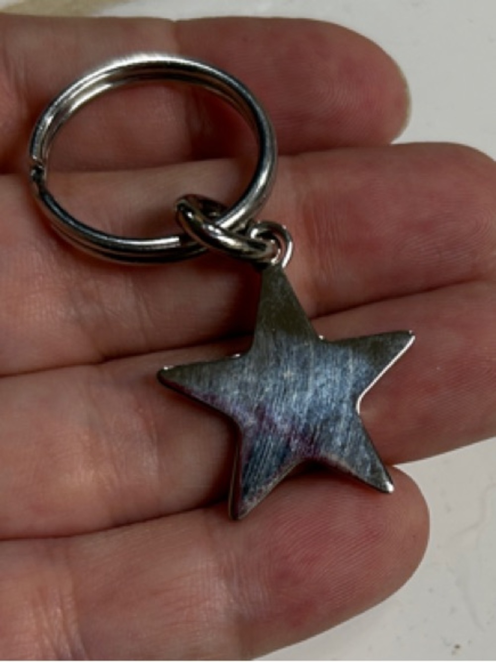 Coach Silver Star Key Ring - Picture 2 of 3